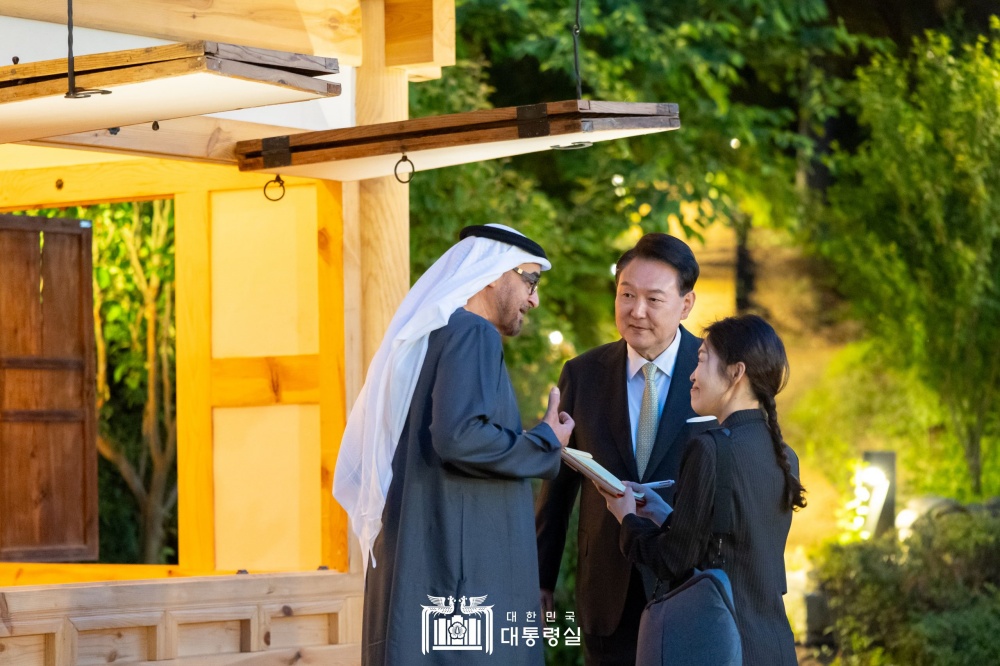 윤석열 대통령, '모하메드' 아랍에미리트연합국(UAE) 대통령과 차담